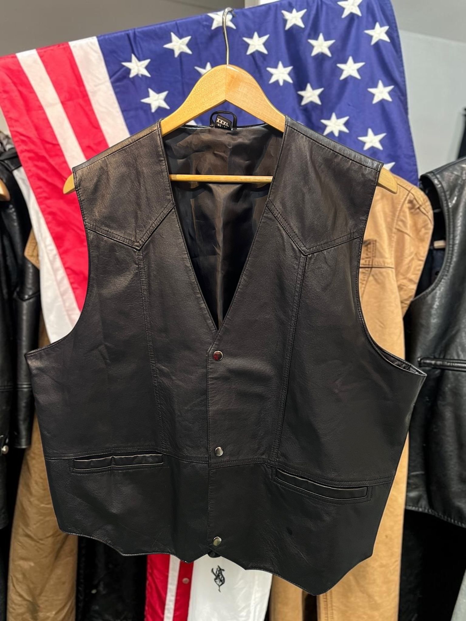 Authentic leather vest