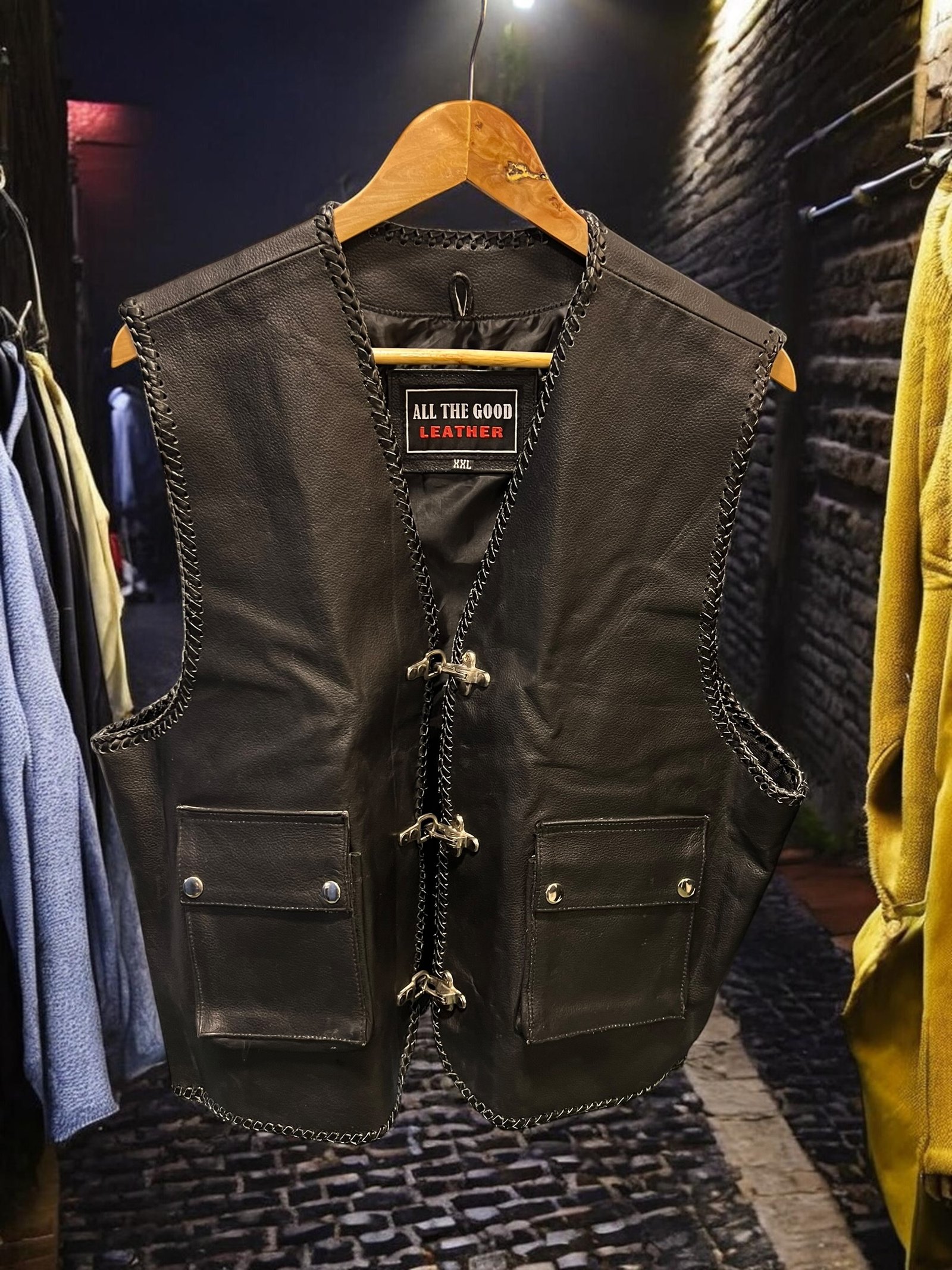 Authentic leather vest